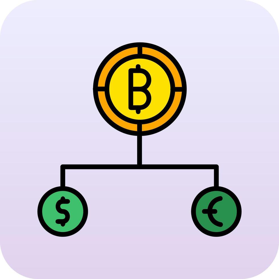 Divide Currency Vector Icon