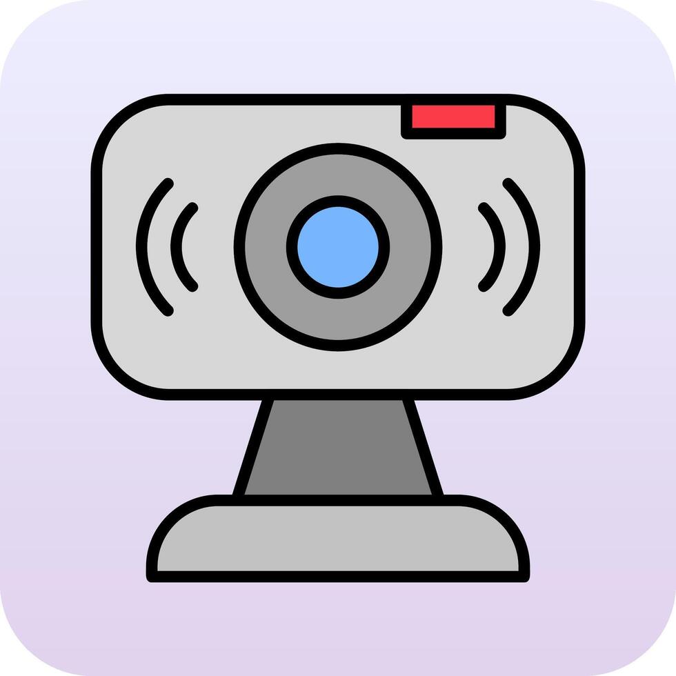 icono de vector de webcam