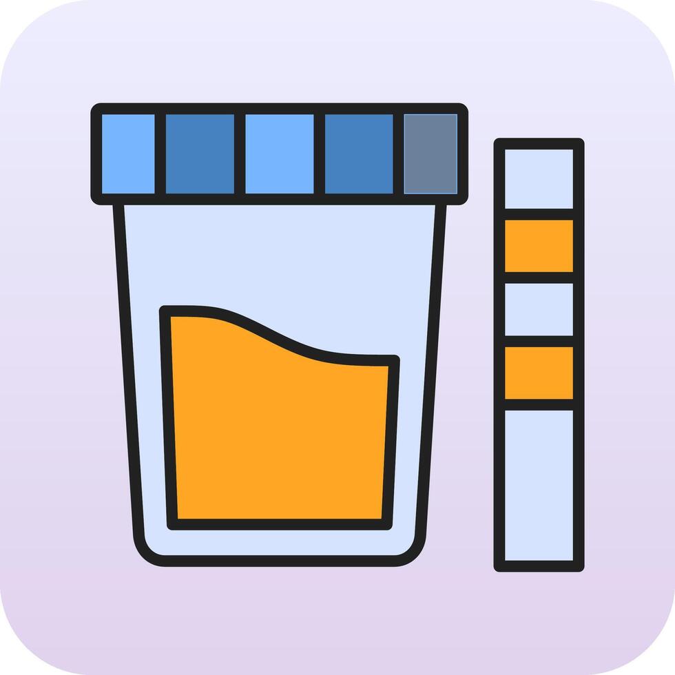 Urine Test Vector Icon