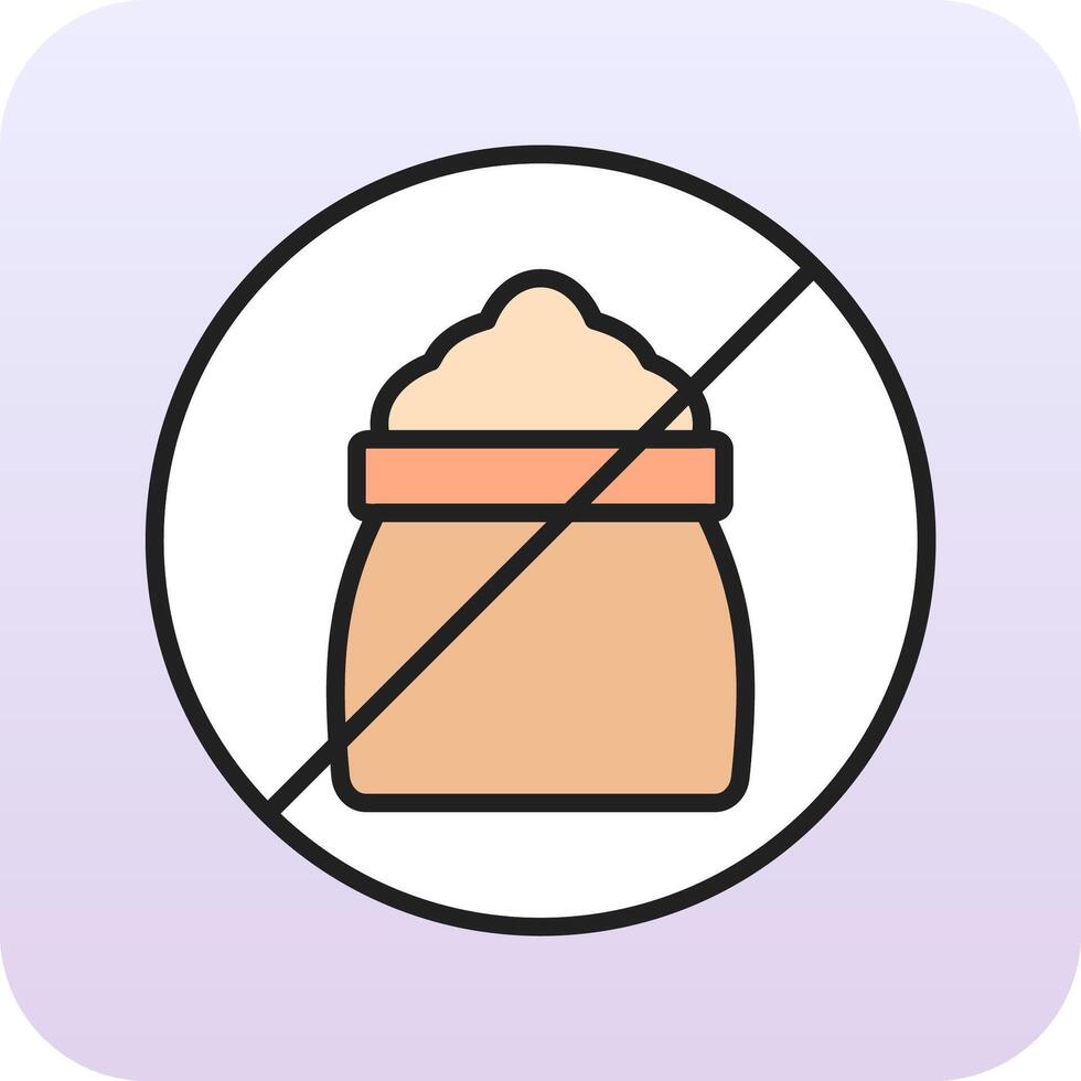No Sugar Vector Icon
