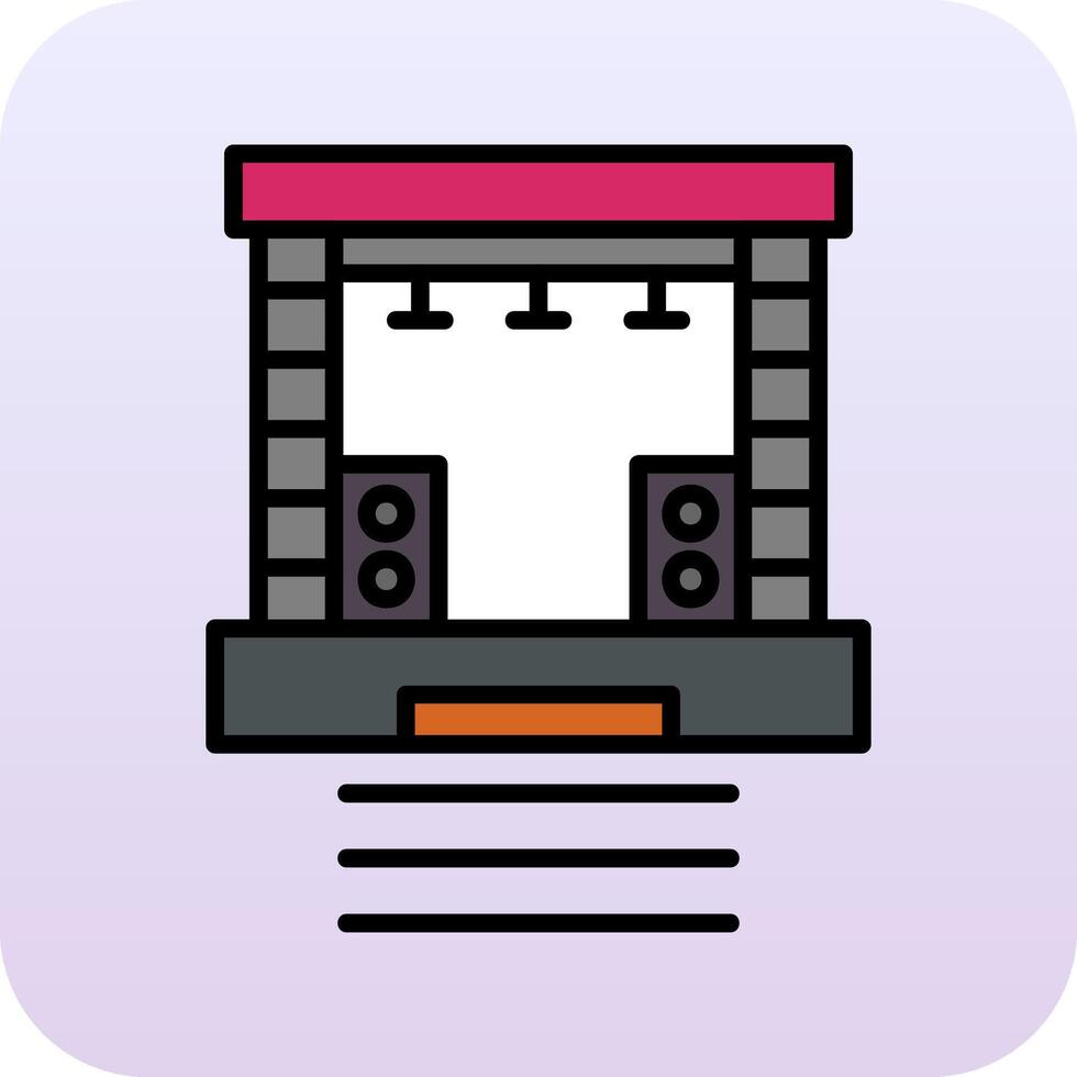 Stage Vector Icon
