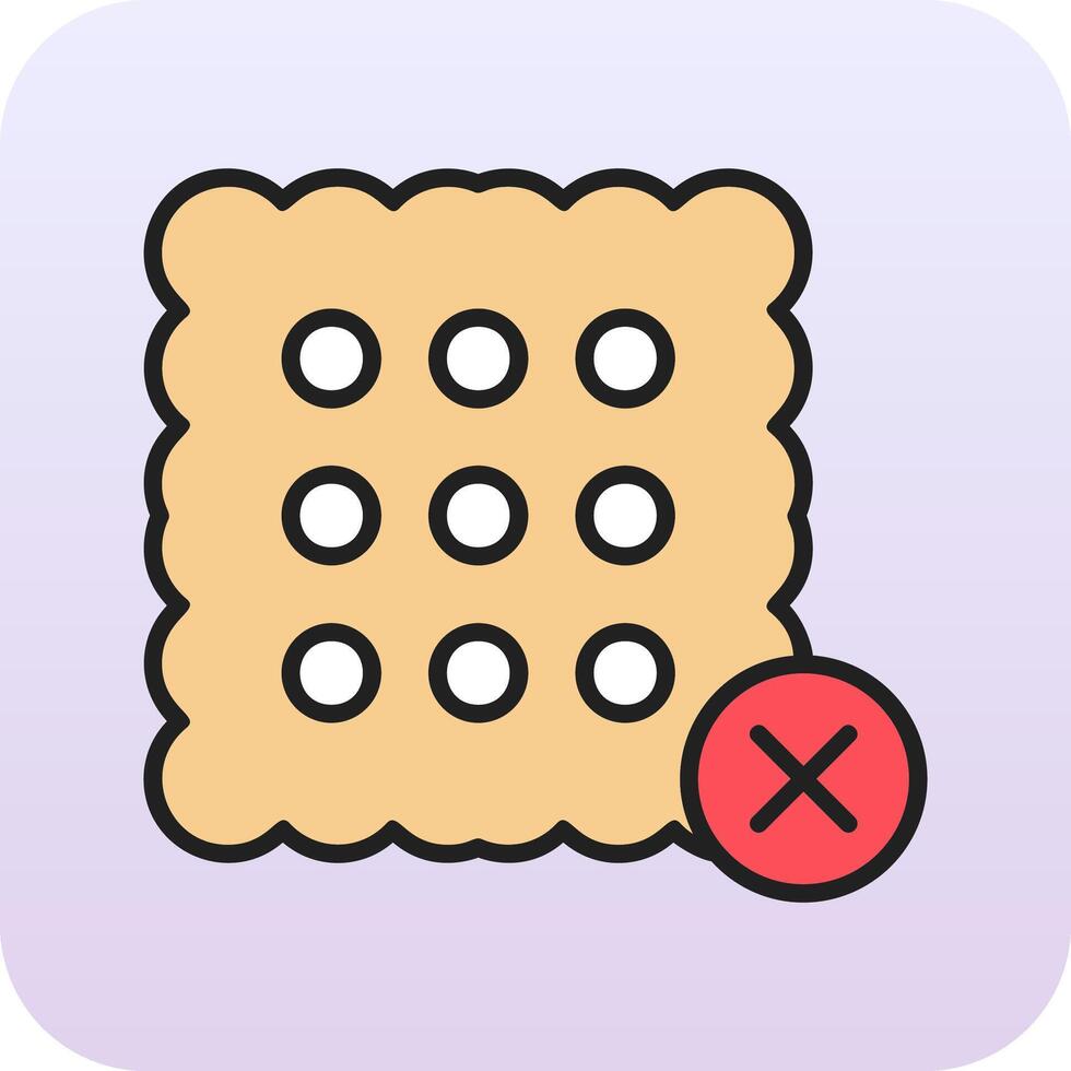 No Sweets Vector Icon