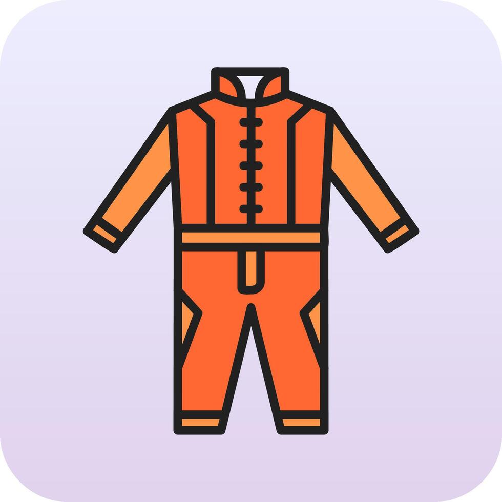 Race Suit Vector Icon