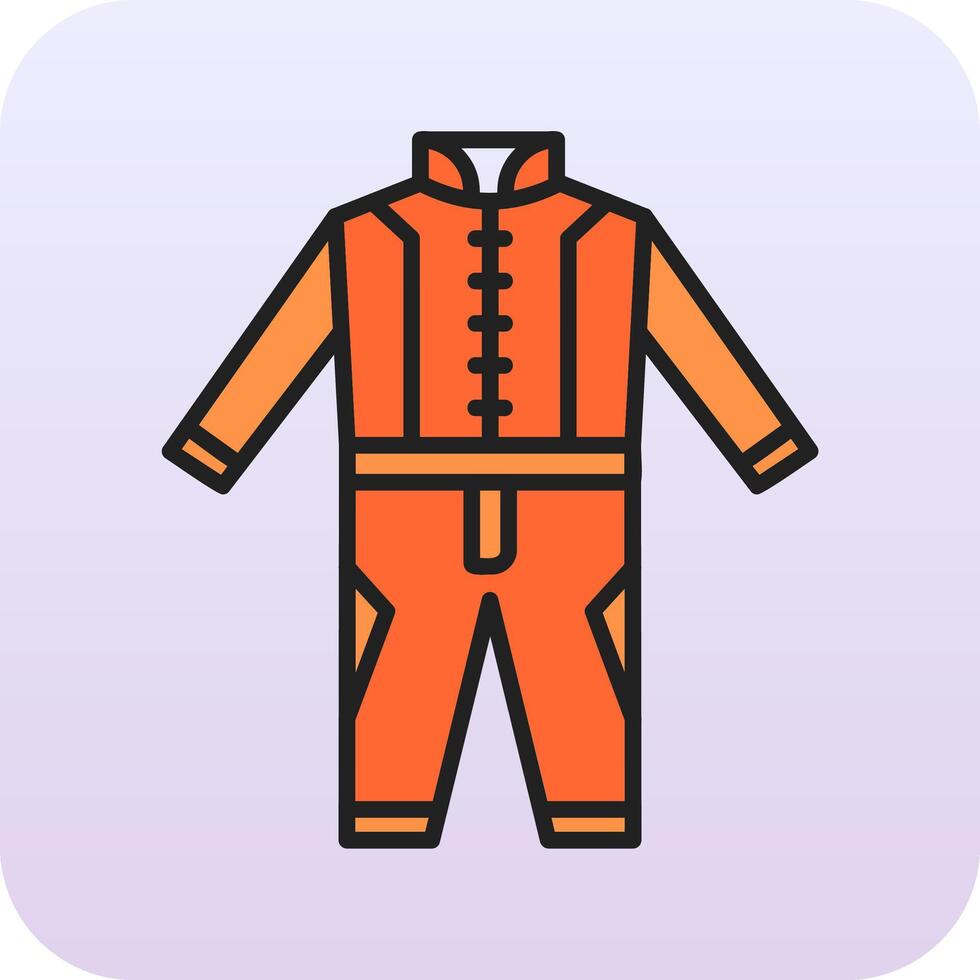 Race Suit Vector Icon