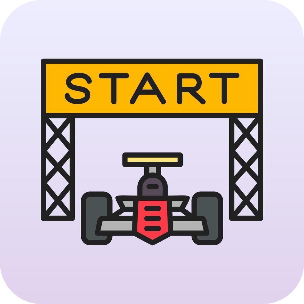 Starting Race  Vector Icon