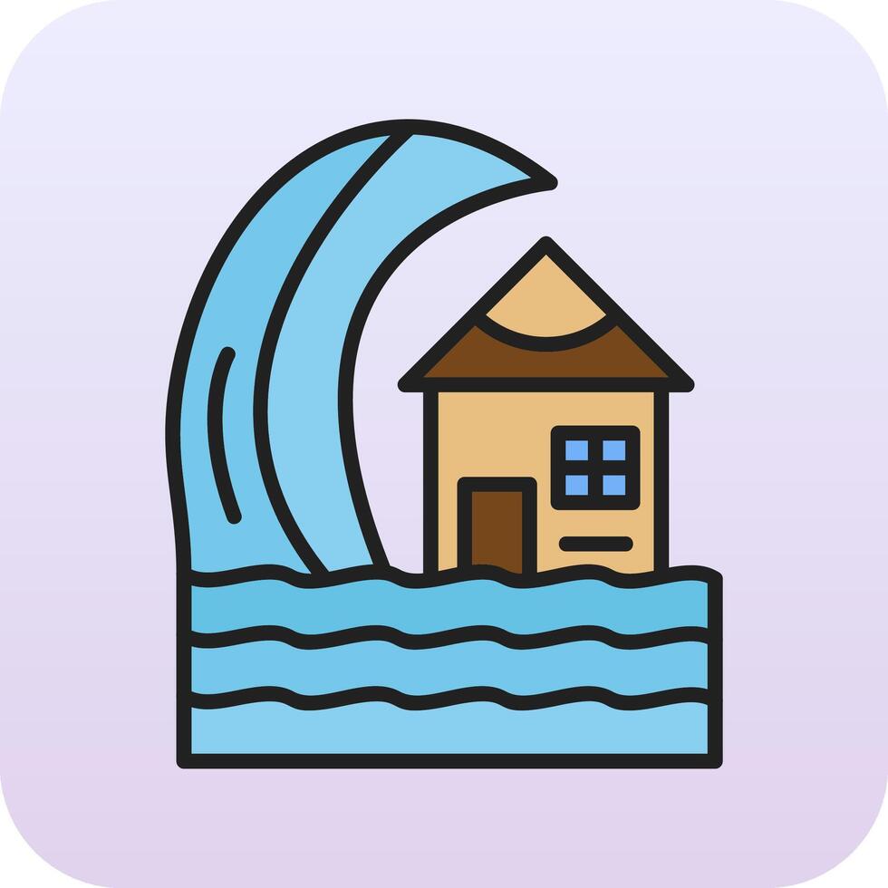 Tsunami Vector Icon