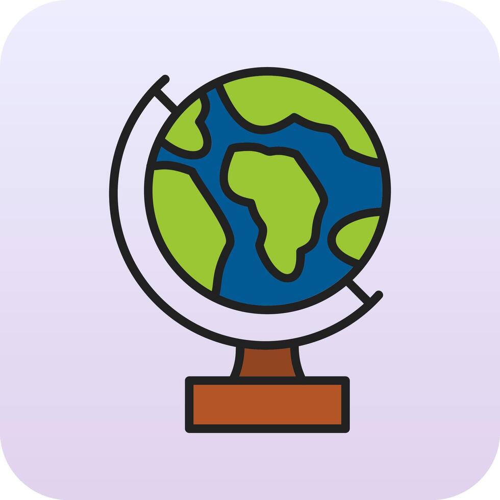 Earth Globe Vector Icon