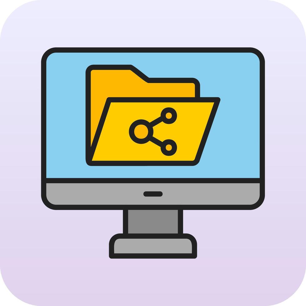 File Sharing Vector Icon