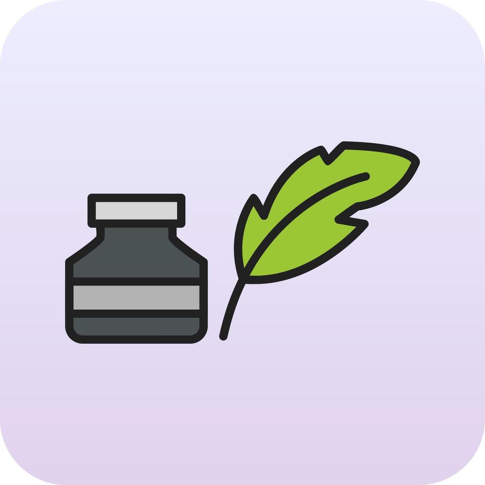 Quill And Ink Vector Icon