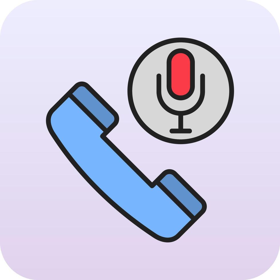 Call Record Vector Icon