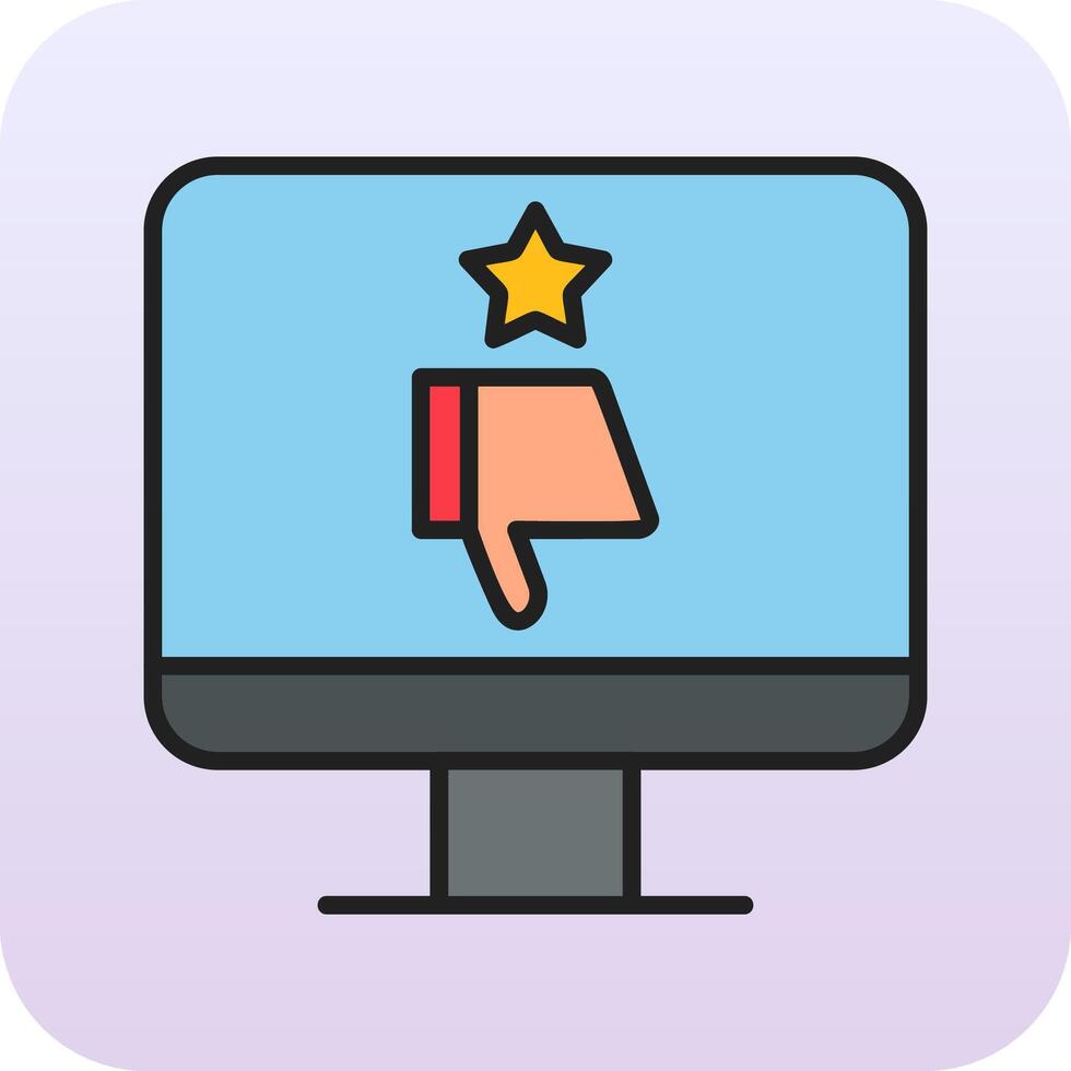 Bad Review Vector Icon