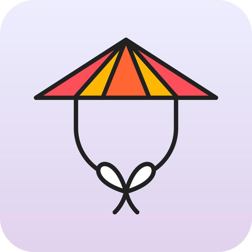 Chinese Hat Vector Icon