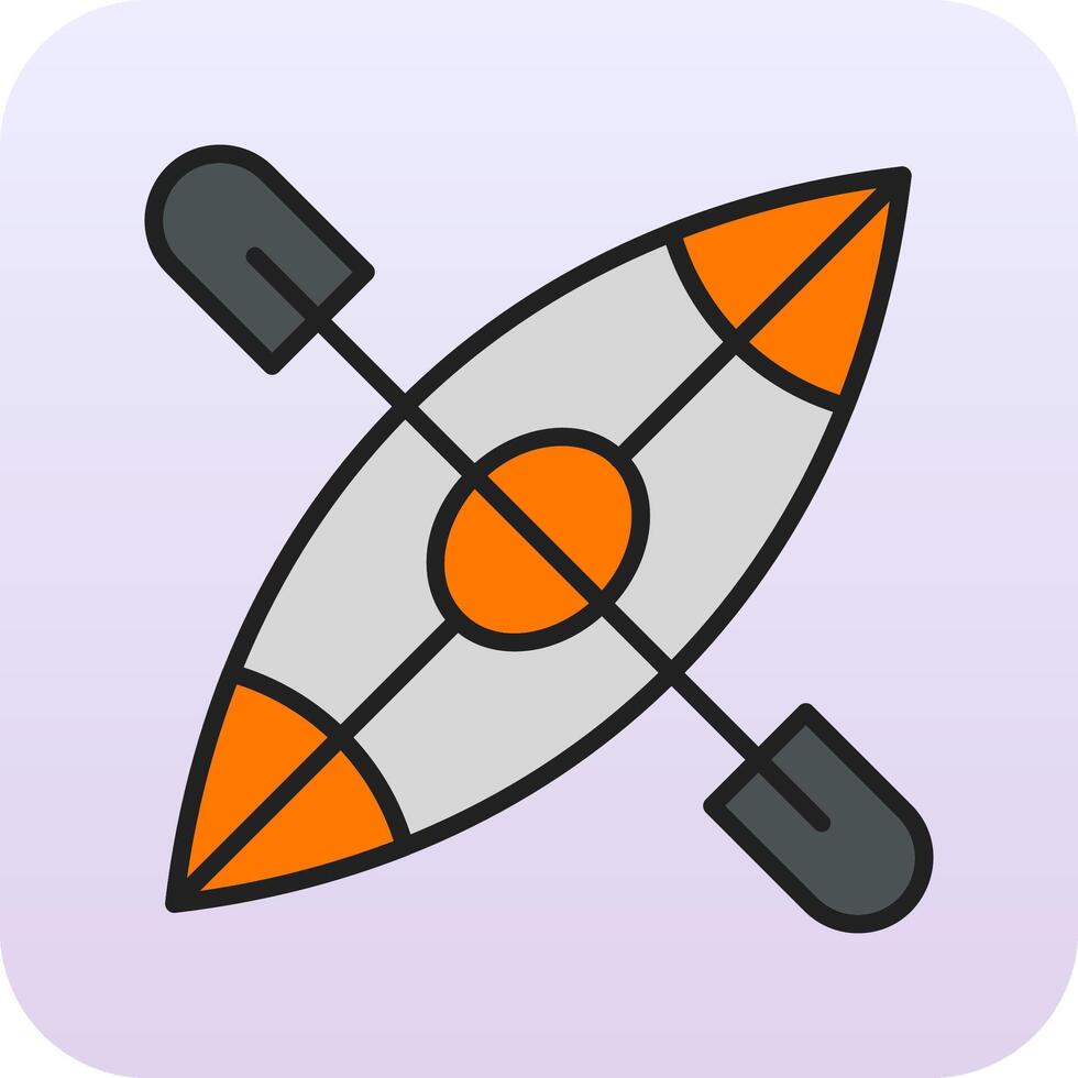 Kayak Boat Vector Icon