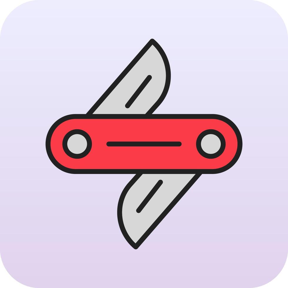 Swiss Knife Vector Icon