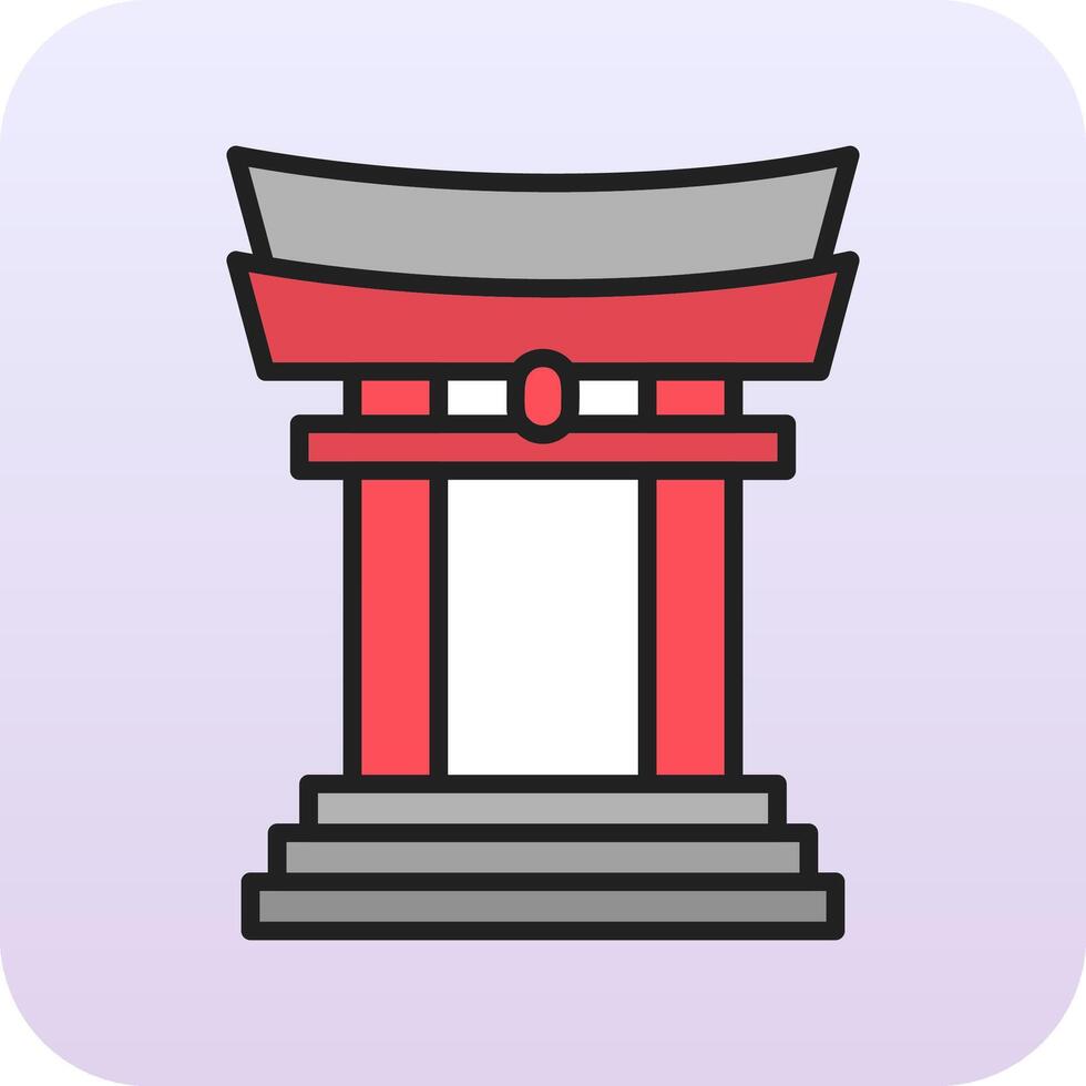 Torii Gate Vector Icon