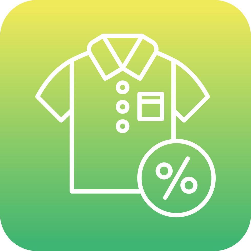 Discounted Tshirt Vector Icon