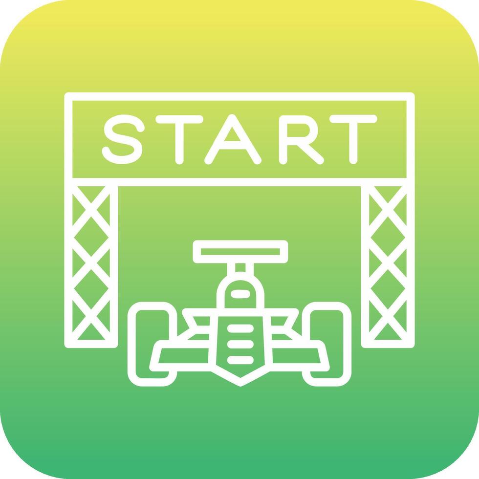 Starting Race  Vector Icon