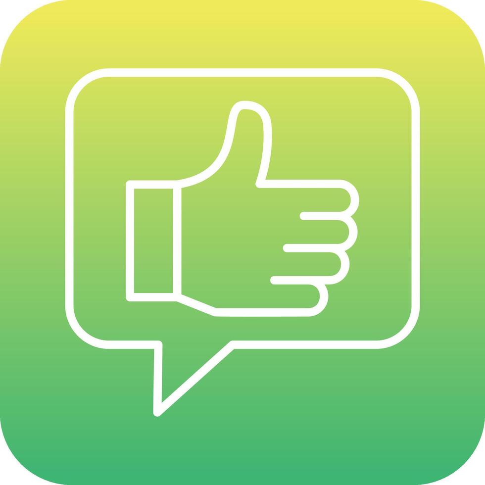 Thumbs Up Vector Icon