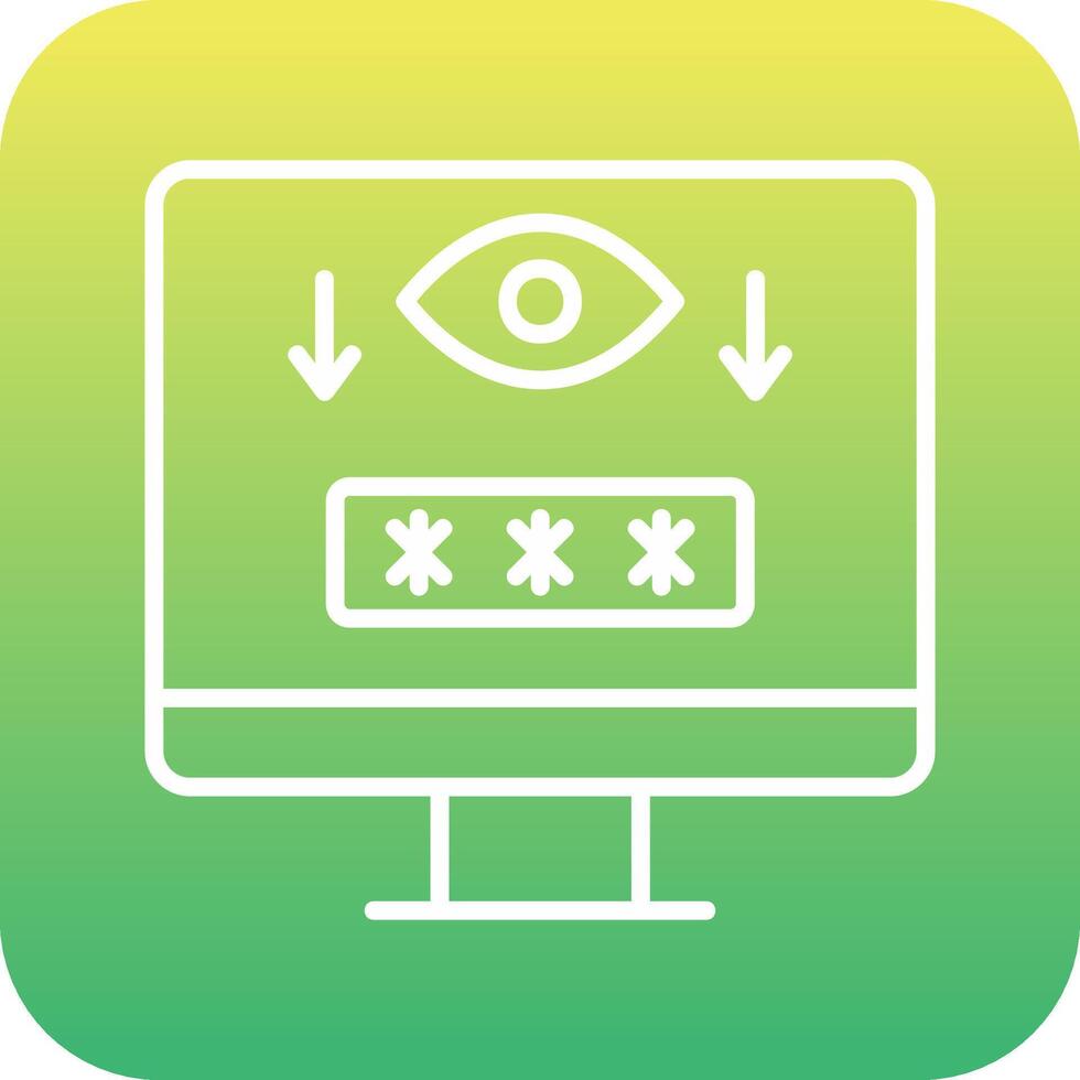 Computer Spyware Vector Icon