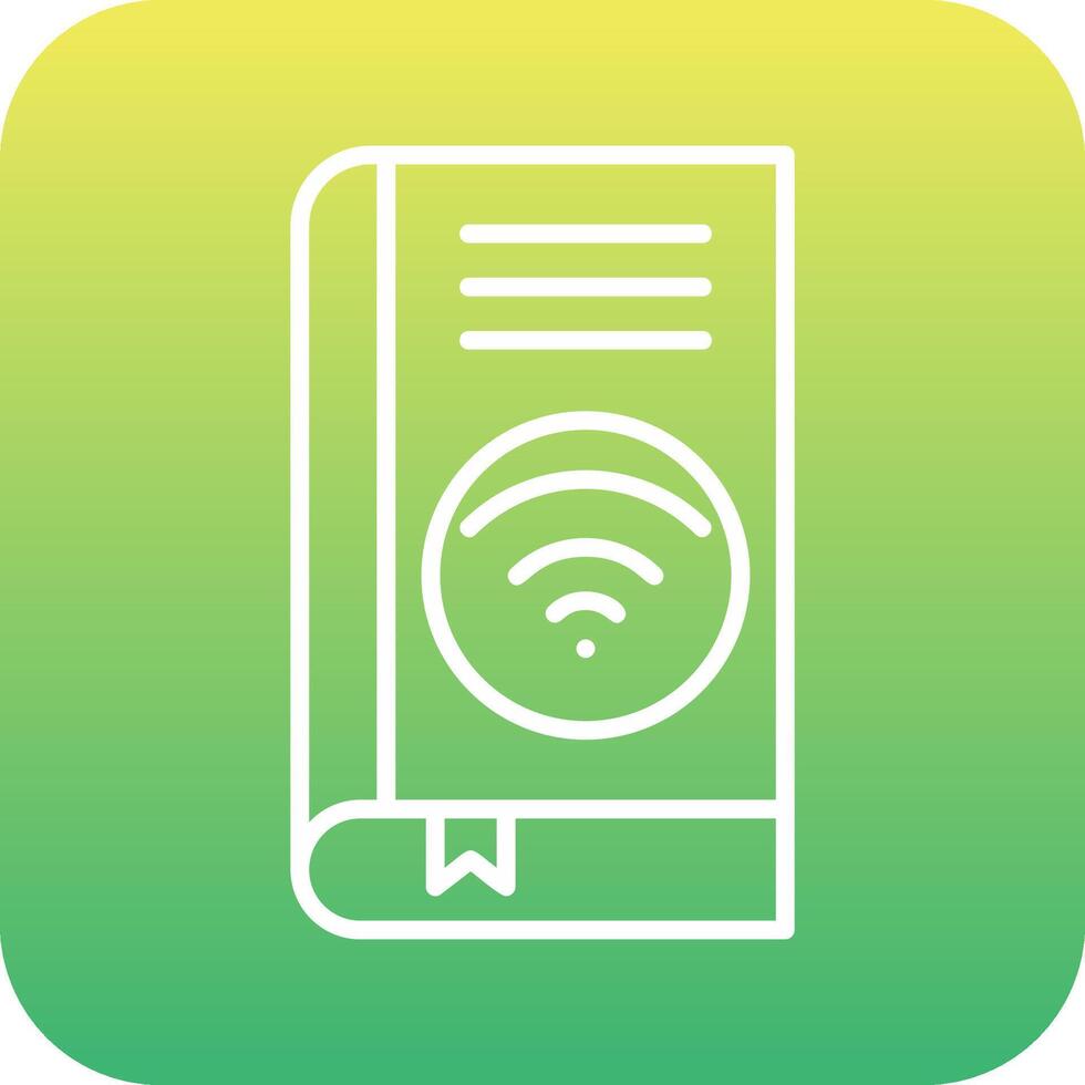 Wifi book Vector Icon