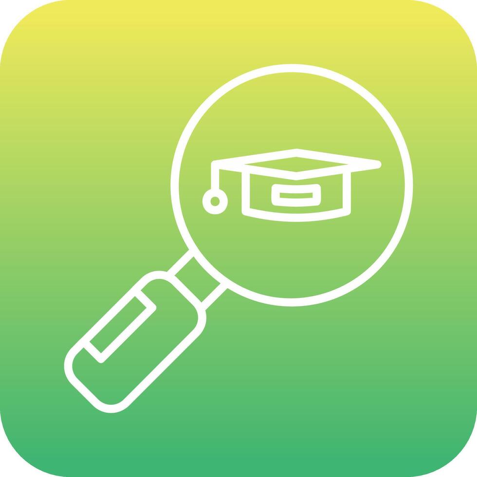 Search University Course Vector Icon