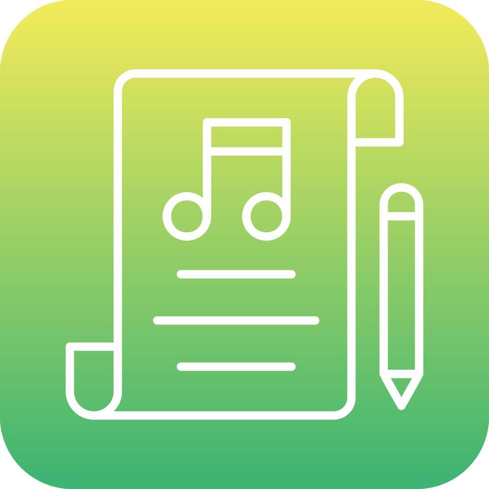 Music Composing Vector Icon