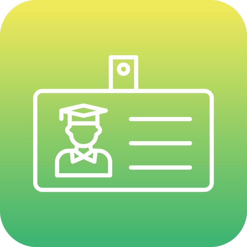 Student Id Card Vector Icon
