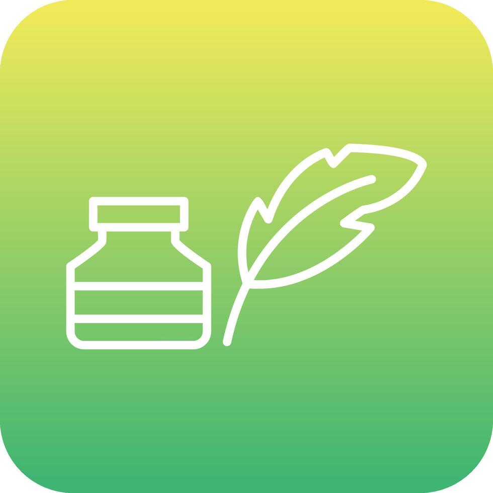 Quill And Ink Vector Icon