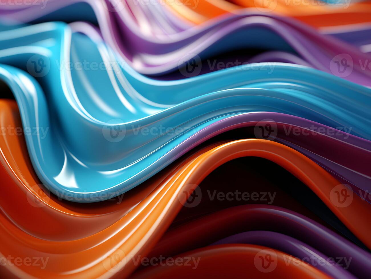 AI generated Modern colorful wave stripes pattern background photo