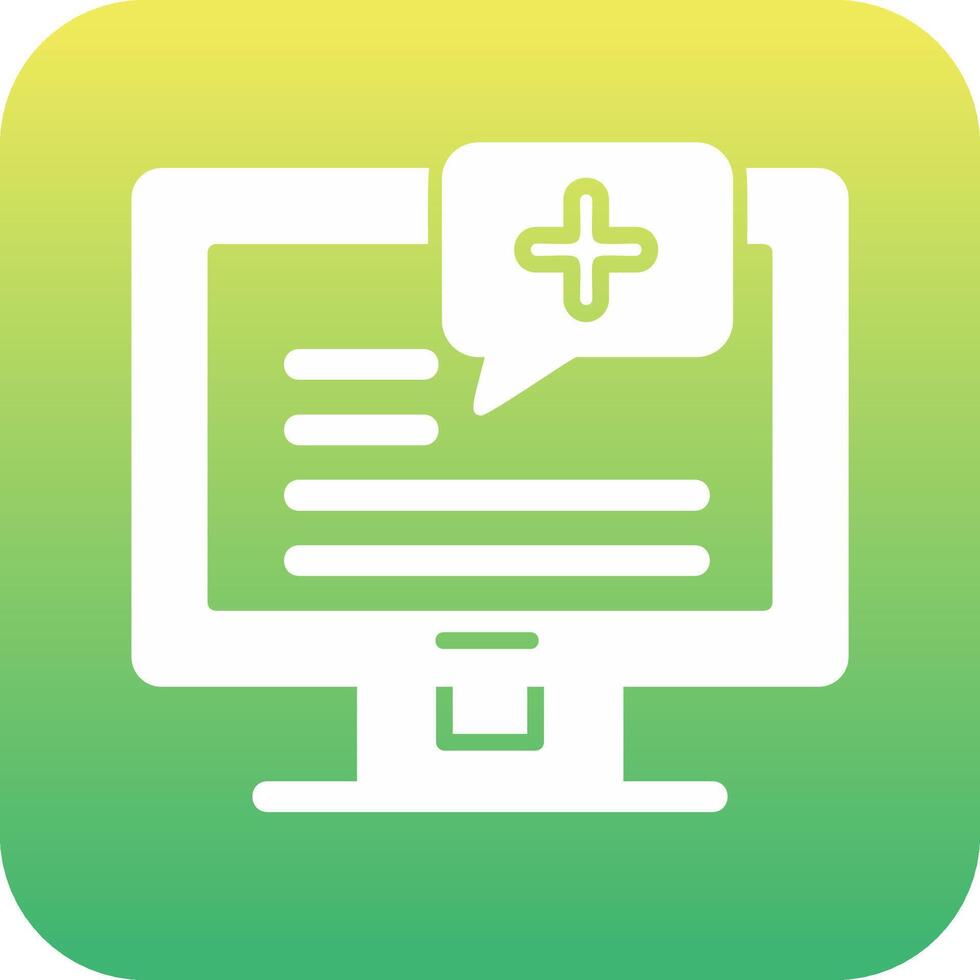 Medical Notification Vector Icon