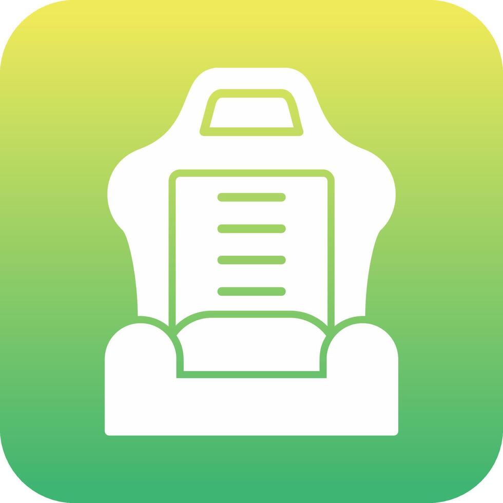 Car Seat Vector Icon