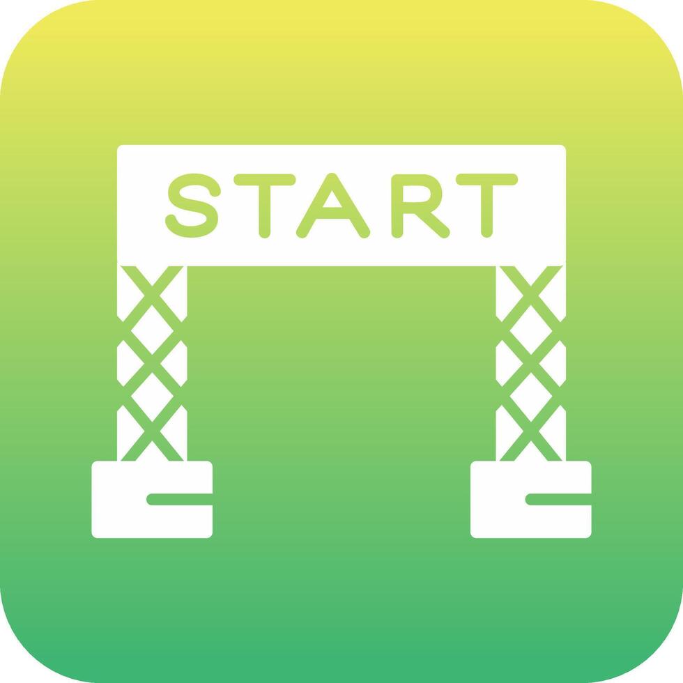 Start Line Vector Icon