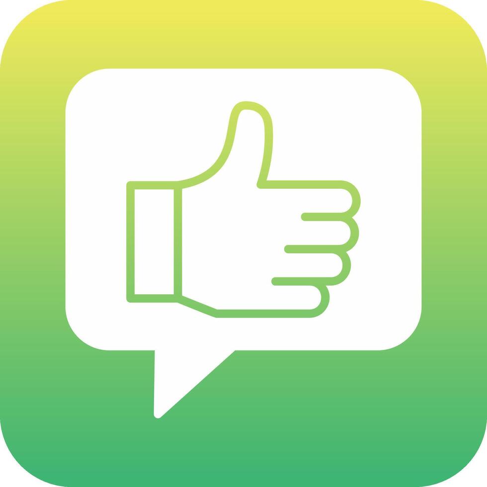 Thumbs Up Vector Icon
