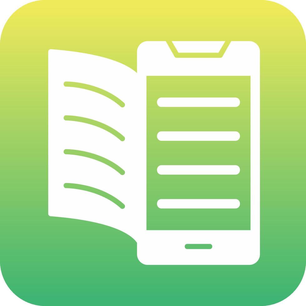 Digital Book Vector Icon