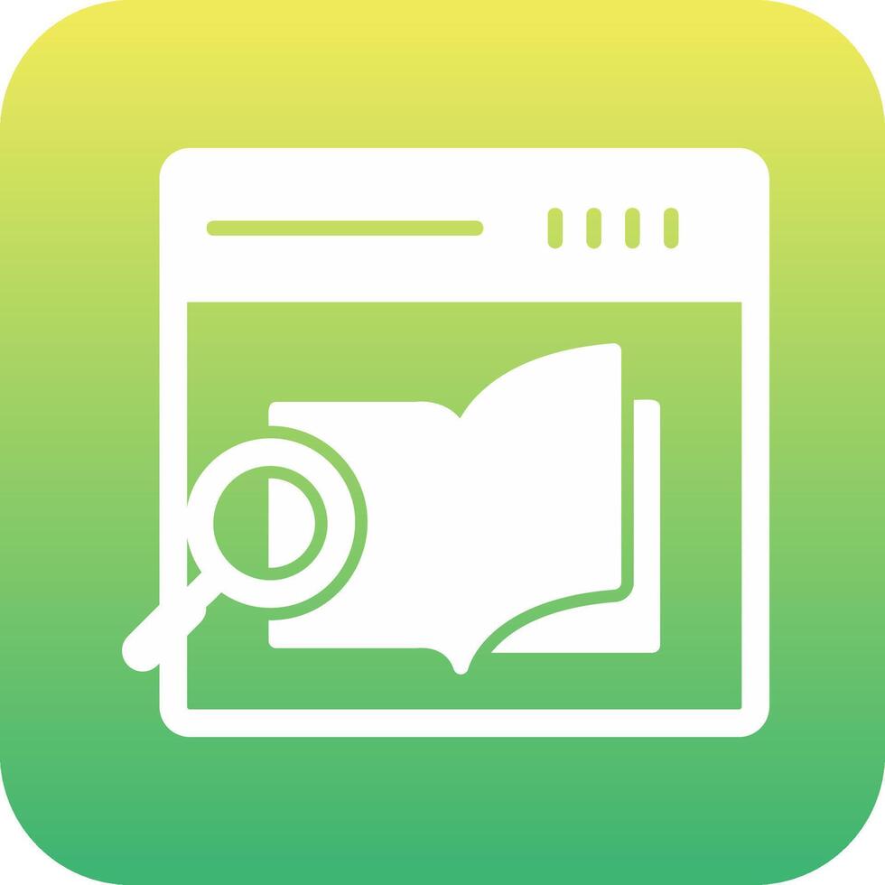 Research Book Vector Icon