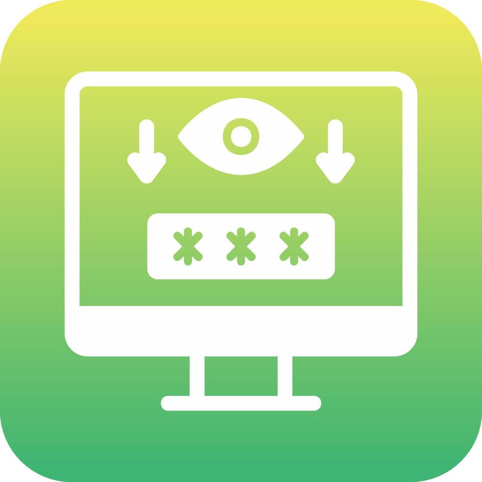 Computer Spyware Vector Icon