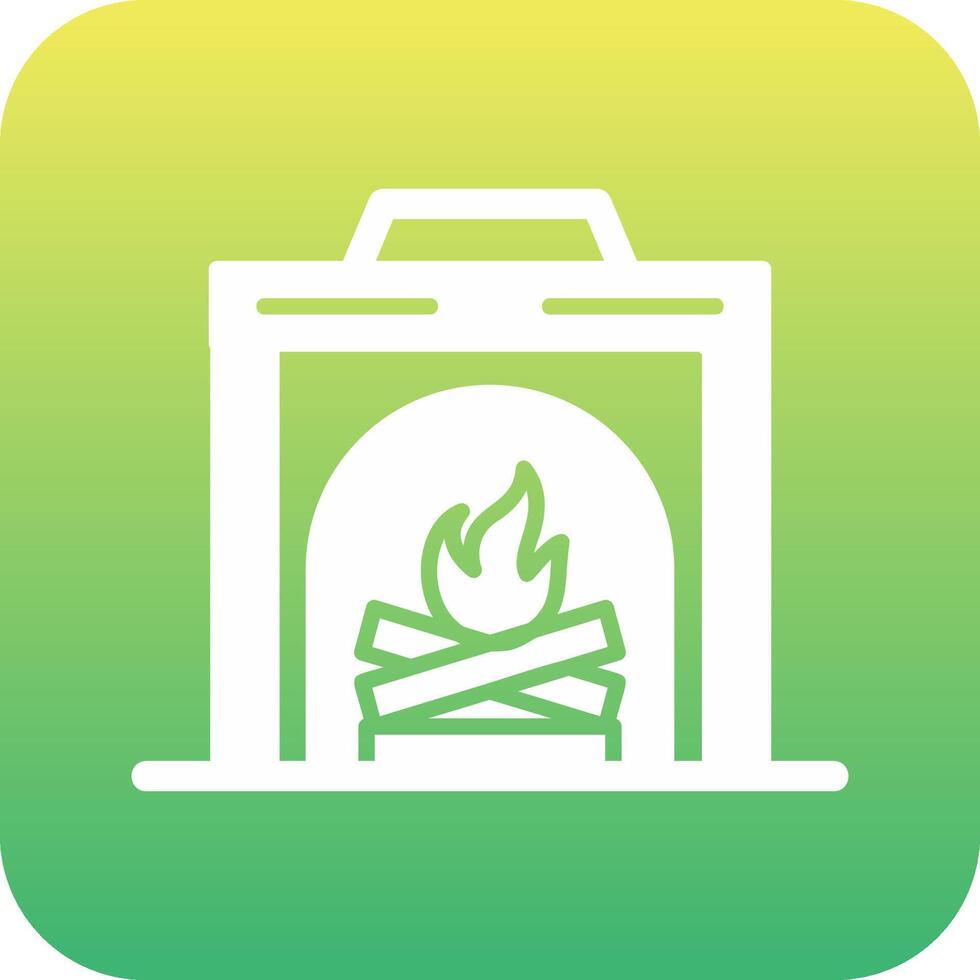 Fireplace Vector Icon