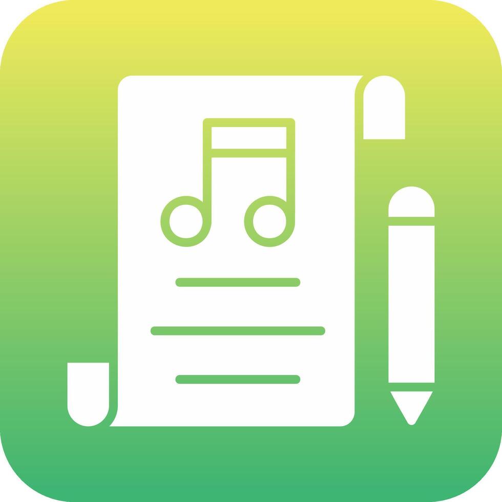 Music Composing Vector Icon