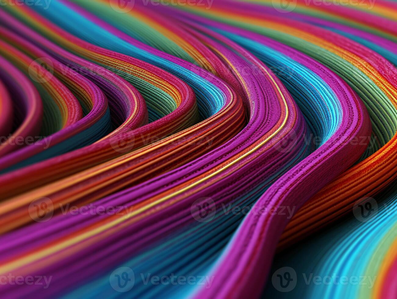 AI generated Modern colorful wave stripes pattern background photo