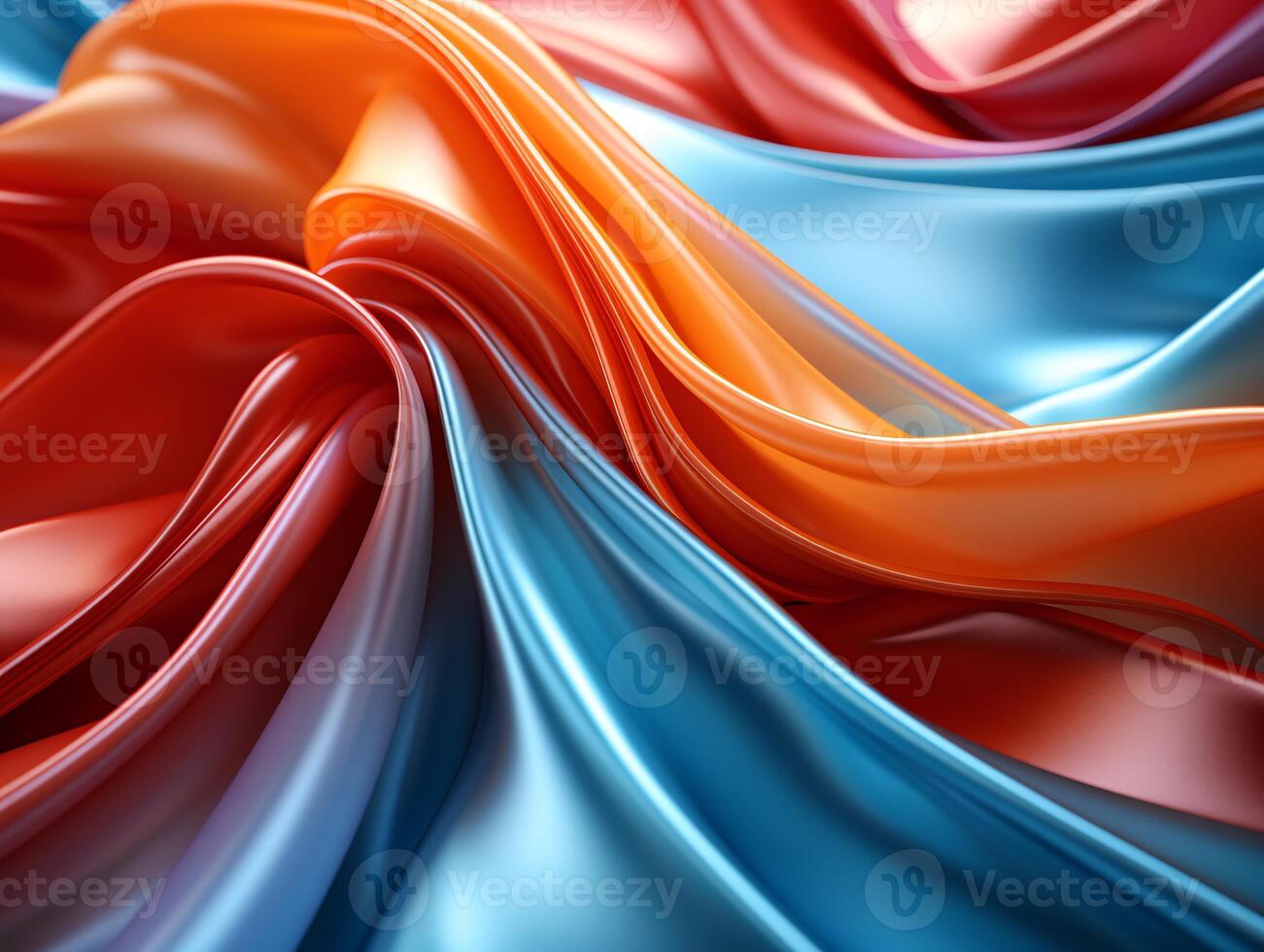 AI generated Modern colorful wave stripes pattern background photo