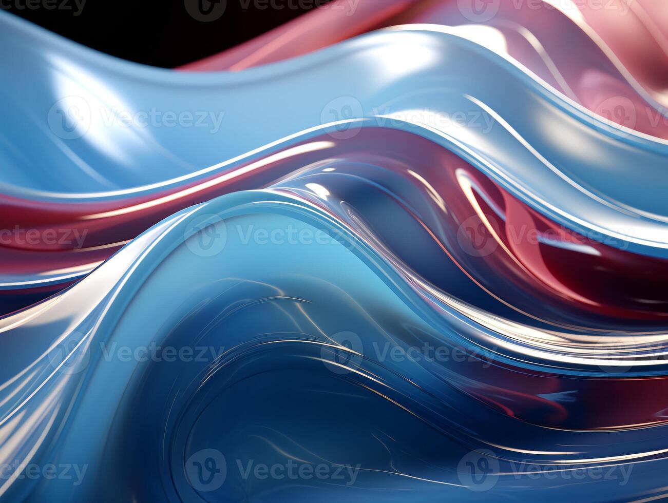 AI generated Modern colorful wave stripes pattern background photo