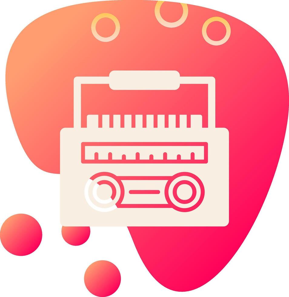 Radio Cassette Vector Icon