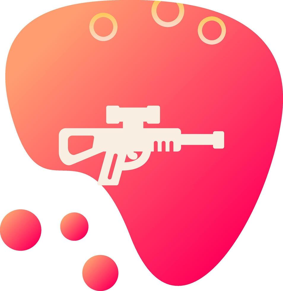 francotirador pistola vector icono