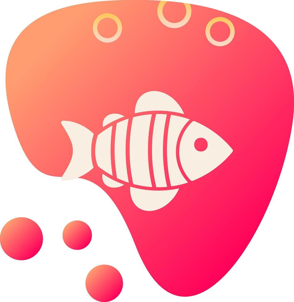 icono de vector de pescado