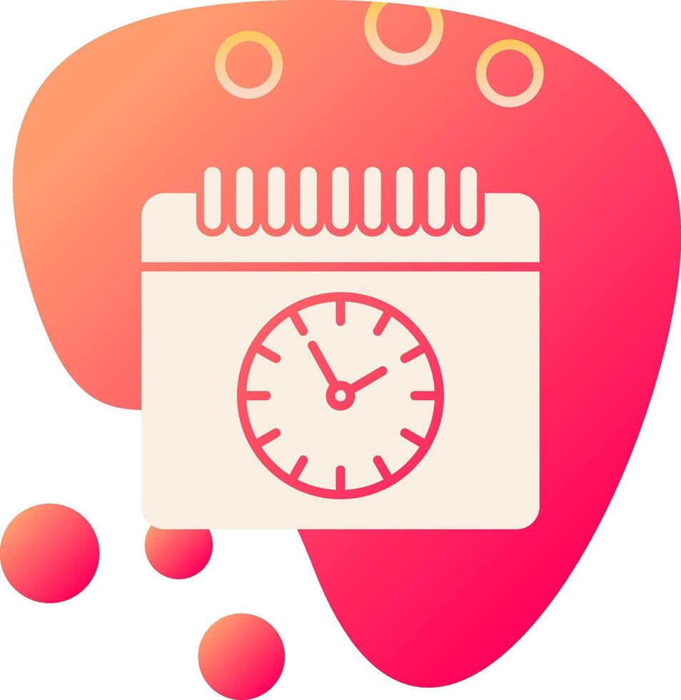 icono de vector de horario