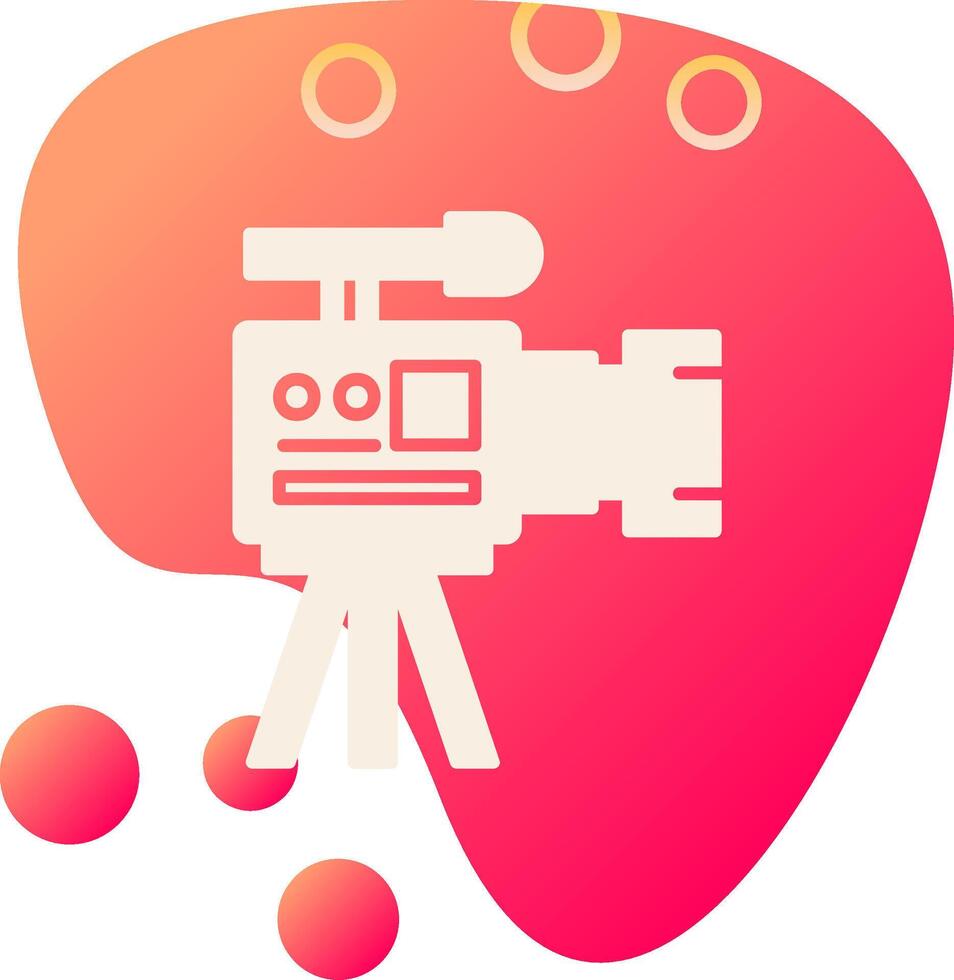 icono de vector de cámara de vídeo