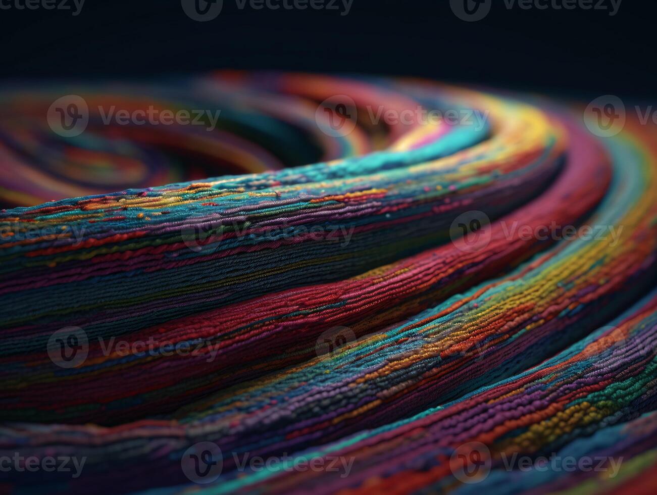 AI generated Modern colorful wave stripes pattern background photo