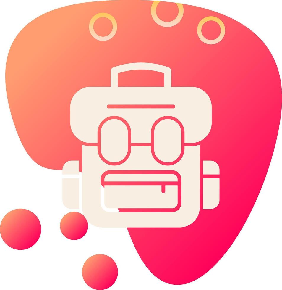 icono de vector de mochila