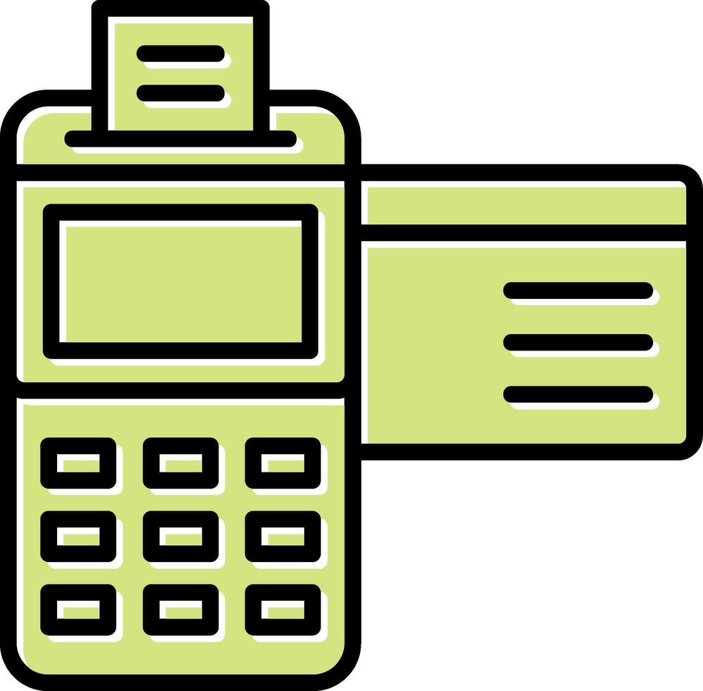 Credit Card Machine Vector Icon