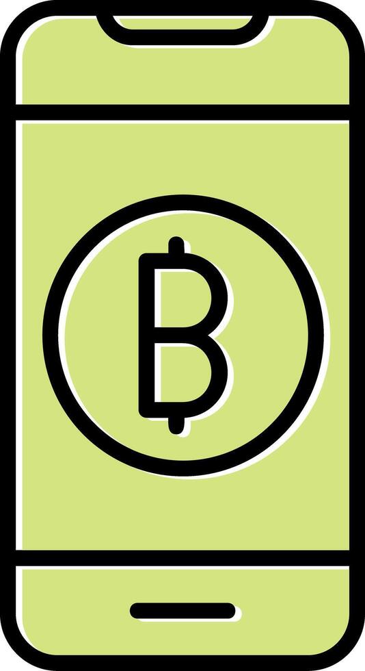Online Bitcoin Payment Vector Icon